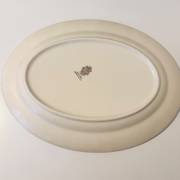 Heritage Thrift Gold 22K Gold China Dinnerware Serving Platter Off White Gold - Picture 4 of 4